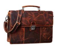 STILORD 'Ravenzia' Borsa Ventiquattrore Uomo in Pelle Cartella Portadocumenti Valigetta 24 Ore Vintage Chiusura con Chiave, Colore:milano - marrone