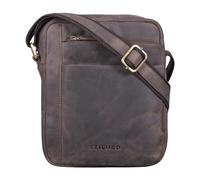 STILORD 'River' Borsello a Mano Uomo in Pelle Piccola Borsa a Tracolla Maschile Messenger Bag per Tablet Pochette Vintage di Cuoio Genuino, Colore:marrone scuro