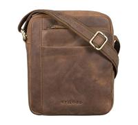 STILORD 'River' Borsello a Mano Uomo in Pelle Piccola Borsa a Tracolla Maschile Messenger Bag per Tablet Pochette Vintage di Cuoio Genuino, Colore:marrone medio