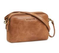 STILORD 'Rosie' Borsa Tracolla Donna Piccola Pelle Borsa Piccola con 5 Scomparti Vintage Messenger Crossbody Bag Borsa a Spalla con Tracolla Cuoio, Colore:taranto - marrone