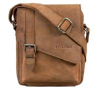 STILORD "Ryder Borsello Uomo Pelle Tracolla Piccola Borsa a Tracolla Cuoio Marrone Vintage Borselli Messenger Crossbody Bag per Tablet 8 Pollici con Chiusura Magnetica