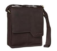 STILORD 'Sheffield' Borsello uomo in pelle A4 Messenger in cuoio per Tablet da 13,3 pollici in stile vintage grande per Ufficio Lavoro ed Università, Colore:marrone scuro - pallido