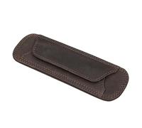 STILORD spallina in pelle con bottoni a pressione per la tracolla cuscino imbottito di protezione della cintura vera pelle vintage Colore:marrone scuro