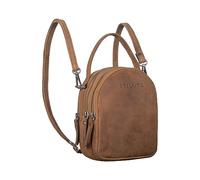 STILORD 'Stacy' Borsa Zaino da Donna Pelle Vintage Mini Daypack Zainetto Piccolo Backpack Pratico Elegante Mini Daypack da Viaggio in Cuoio Autentico, Colore:tarragona - marrone