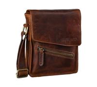 STILORD 'Steve' Borsa Uomo Piccola Pelle Borsello Vintage da Spiaggia Borsetta Uomo Tracolla Design Orizzontale Elegante, Colore:florida - marrone