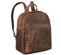 STILORD 'Summer' Zaino Città Donna in Pelle Daypack Vintage Zainetto Piccolo Borsa da Donna Casual Backpack Pratico Elegante Zaini da Viaggio in Cuoio Autentico, Colore:marrone medio
