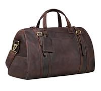 STILORD "Vega" Borsone Pelle Uomo Viaggio Marrone Piccolo Borsa Da Viaggio in Cuoio Autentico Duffel Bag Borsone Palestra Donna Bagaglio A Mano A Tracolla 34 L, 50x23x30