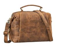 STILORD 'Vera' Borsa a tracolla in pelle vintage Borsa a mano donna Piccola borsa vera pelle Borsa retrò donna Borsa antica Borsa a spalla, Colore:seppia - marrone
