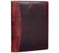 STILORD 'Vincent' Vintage Porta Documenti con raccoglitori classificatori Cartella porta Documenti MacBook 13,3 Pollici rigido Portadocumenti in vera Pelle, Colore:kara - rosso