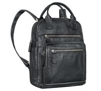 STILORD 'Zane' Premium Zaino per il Tempo Libero da Donna in Pelle Medio-Grande - Ideale Come Zaino da Viaggio Con Porta Trolley - Zaino Vintage in Vera Pelle 12 Pollici, Colore:nero