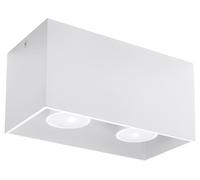 Stiloso Plafoniera Bruccia Bianco Alluminio Angolare Spot Luce Corridoio Salotto