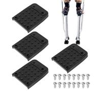 Stilt Sole Non Slip Pads - 4 Pieces Anti Slip Tripod Mat, Durable Drywall Stilts Sole Replacement Kit With Screws, Heavy Duty Work Accessory | Stilt Soles Pads For Plastering Painting