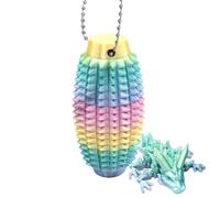 Stim Toy Fidget, portatile Spiky Charm, 1,65 x 1,65 cm, stampa calming Tool, anti stress Sensory Reliever, Pocket Travel Companion for Adults, Teens, Toddler, School, Airplane