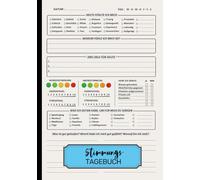 Stimmungstagebuch: Tagebuch Zur Überwindung Von Depressionen, Stress, Ängste Und Burnout , Stimmungstagebuch Zum Ausfüllen, 6 Minuten Selbsthilfe ... eigene psychische Gesundheit zu verbessern