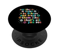 Stimolante per le donne, messaggio positivo: vedere la luce negli altri PopSockets PopGrip Adesivo