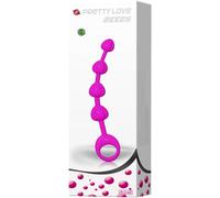Stimolatore anale Progressivo 4 cuori viola 19 cm silicone per max 2,3 cm