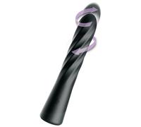 Stimolatore Anale Rotante Spirale Nero Ricaricabile USB 24cm Twist Ecstasy Elite