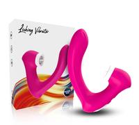 Stimolatore Clitoride e Vibratore Curvo Armony Secretkiss - Fucsia