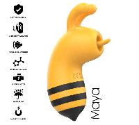 Stimolatore Clitoride Intense Maya Stimulator Giallo Api Nero