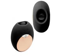 Stimolatore clitoride mini vibratore vaginale in silicone lingua vibrante black