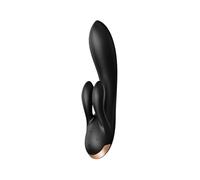 SATISFYER DOUBLE FLEX VIBRATOR APP - WHITE - NERO