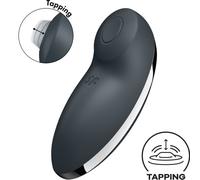 Satisfyer Tap & Climax 2 - Massaggiatore & Vibratore 2in1 (grigio)