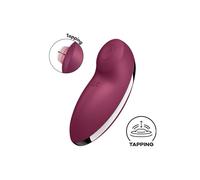 Stimolatore e Vibratore Satisfyer Tap & Climax 2 - Grigio Elegante, Colore Rosso