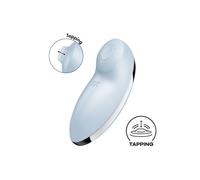 Satisfyer Tap & Climax 2 - Stimolatore e Vibratore 2in1 (blu)
