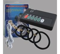 Stimolatore pene ad anelli sex toy delay un dildo elettro shock bondage