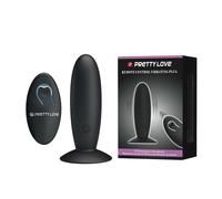 Stimolatore plug anale in silicone vibrante con telecomando wireless remote cont