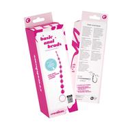 Stimolatore progressivo 10 perle anali rosa loop estrazione flessibile 25 cm