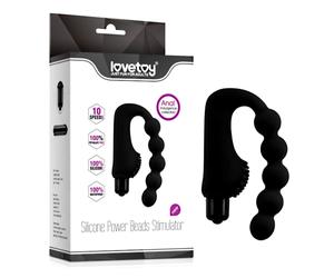 Stimolatore prostatico anale anal plug con perle stimolanti e bullet estraibile