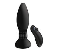 STIMOLATORE PROSTATICO PLUG ANALE IN SILICONE CON ROTAZIONE IN SILICONE RICARICBILE USB