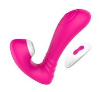 Vibratore Donna a suzione Clitoride Punto G wireless con telecomando Silicone