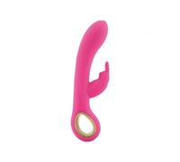Stimolatore vaginale doppio per clitoride Vibratore rabbit in silicone ricaricab