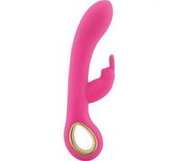 Stimolatore vaginale doppio per clitoride Vibratore rabbit in silicone ricaricab