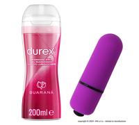 Stimolatore Vaginale Mini Bullet + Lubrificante Durex Guaranà Gel 200 ml