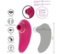 Stimolatore vaginale vibrante il silicone sexy mini vibratore succhia clitoride