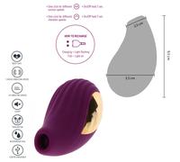 Stimolatore vaginale vibrante succhia clitoride mini vibratore il silicone sexy