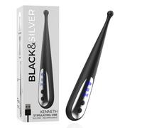 Stimolatore Vibrante Vaginale Clitoride Punto G Impermeabile Silicone USB Nero