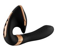 Stimolatore Vulvare Dual Shunga Soyo - Silicone, Nero