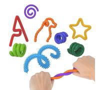 Stimolazione Sensory Strings, Kids Fidget Toy Set, 8 Piece Stress Relief Activity, Relaxing Calming Classroom Travel Companion, Home School Play Gear for Kids, Studenti, Teachers