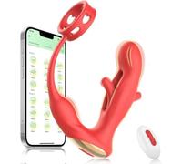 Stimulateur prostatique doté de 9 modes de vibration, compatible avec une télécommande et une application mobile, destiné à stimuler le point U et le point G, sextoy