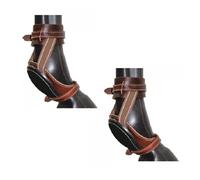 Stinchiere posteriori skid boots cuoio monta americana western reining slide