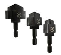 Stineng 3 Pezzi PPR Strumento di Collegamento per Tubi 'Acqua con Punta A Gradini per Sollevamento 20/25/32 per Punta da Trapano per Tubi 'Acqua Idraulico