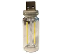 Stineng Illuminazione d'atmosfera USB per auto, mini lampadine a LED USB per camera da letto, cameretta dei bambini, auto, luce verde
