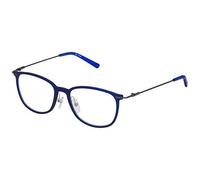 STING Uomo VST161516QRM Occhiali, Shiny Transp.Elettric Blue, 51/17/140