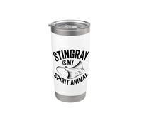 Stingray è il mio animale spirituale Bicchiere termico in acciaio inox doppia parete