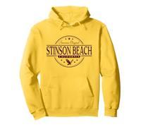 Stinson Beach California - Etichetta Stinson Beach CA Felpa con Cappuccio