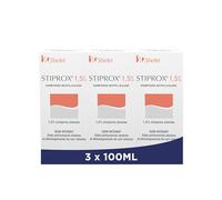Stiproxal Shampoo Antiforfora 1,5% Cura Intensiva, elimina efficacemente la forfora e calma il prurito della pelle Cavelu, confezione da 3 x 100 ml